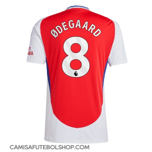 Camisa de time de futebol Arsenal Martin Odegaard #8 Replicas 1º Equipamento 2024-25 Manga Curta